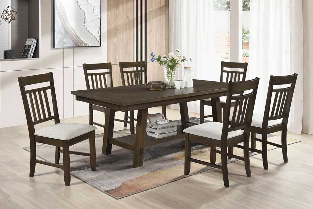 D360 - Dining Table &amp; 6 Chairs Set
