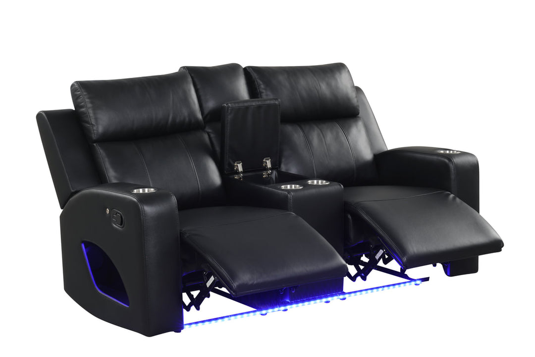 Pinnacle Black 3PC Reclining Set