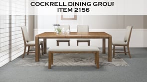 Cockrell - Dining Table ( With 18" Leaf) - Light Brown
