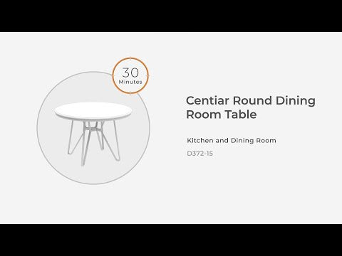 Centiar - Round Dining Room Table - Brown