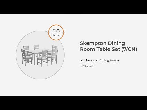 Skempton - Dining Room Table Set (Set of 7) - White