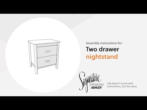 Cabinella - Two Drawer Night Stand - Tan