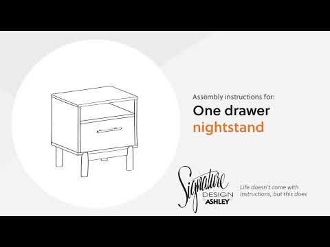 Calverson - One Drawer Night Stand - Medium - Mocha