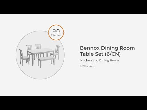 Bennox - Brown - Dining Room Table Set (Set of 6)