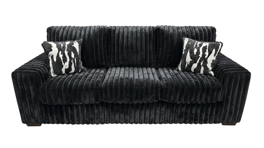 S319 Sofa and Loveseat (Black)