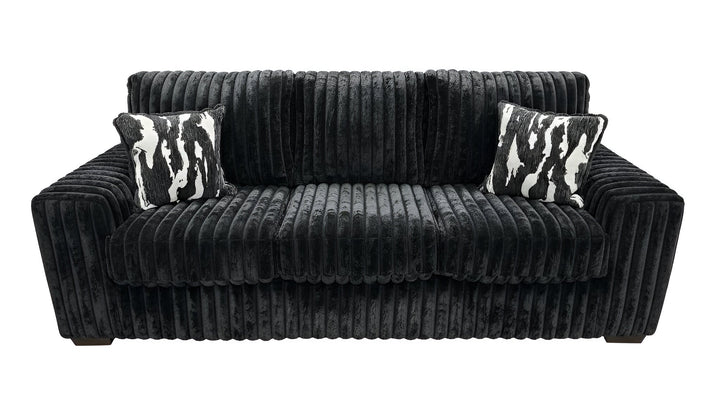 S319 Sofa and Loveseat (Black)