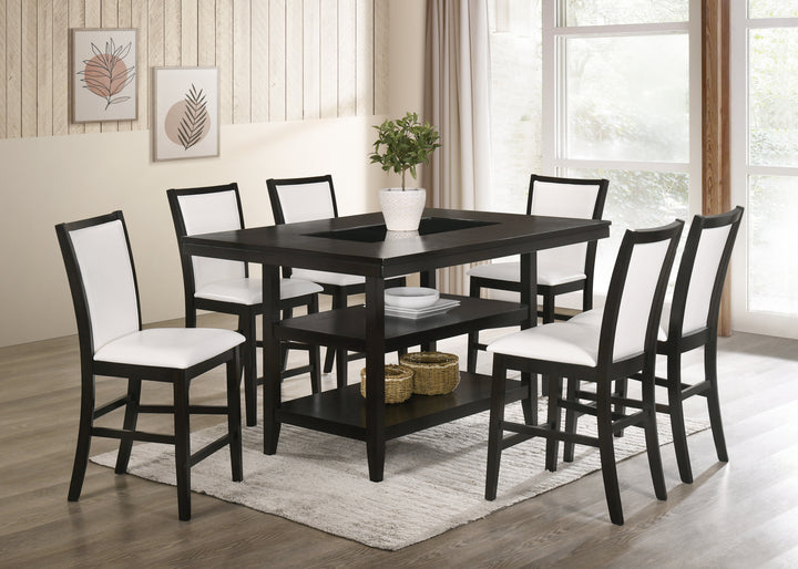 Condor White - Counter Height Table &amp; 6 Chairs