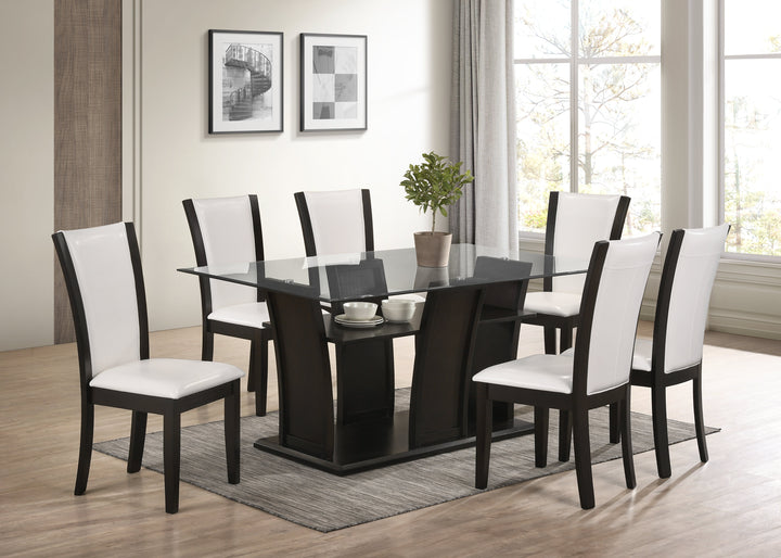 Florida - Black Dining Table + 6 Chair Set
