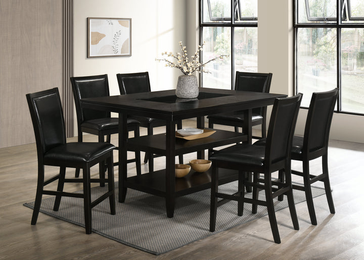 CondorPU Black - Counter Height Table &amp; 6 Chairs