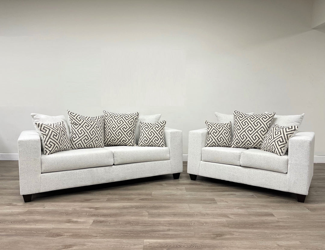 110 - Stone Sofa &amp; Loveseat