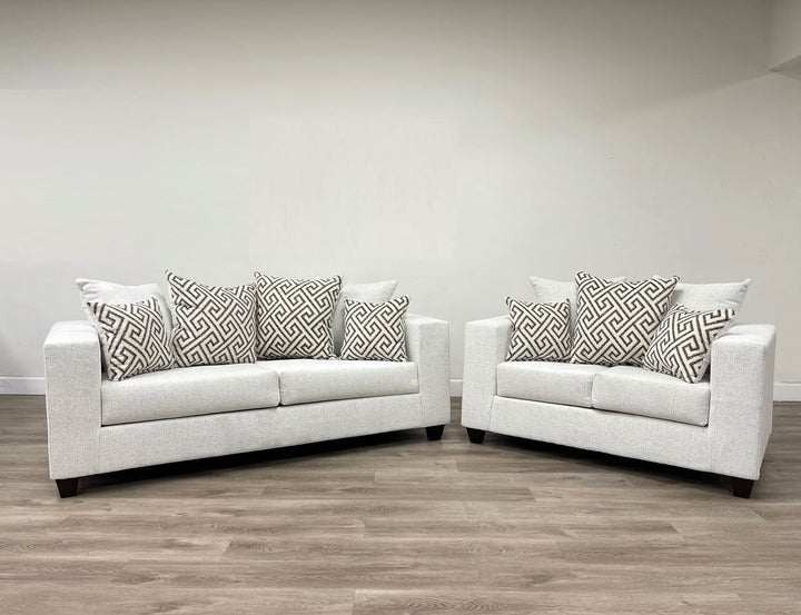 110 - Stone Sofa &amp; Loveseat