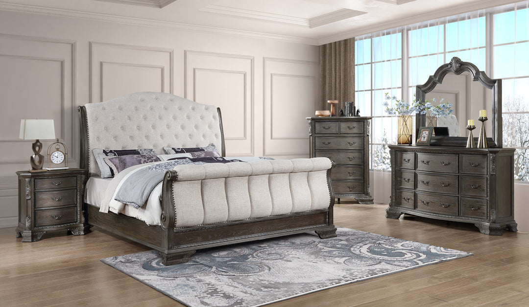 B1000 4pc or 5pc Bedroom Set - Queen , King
