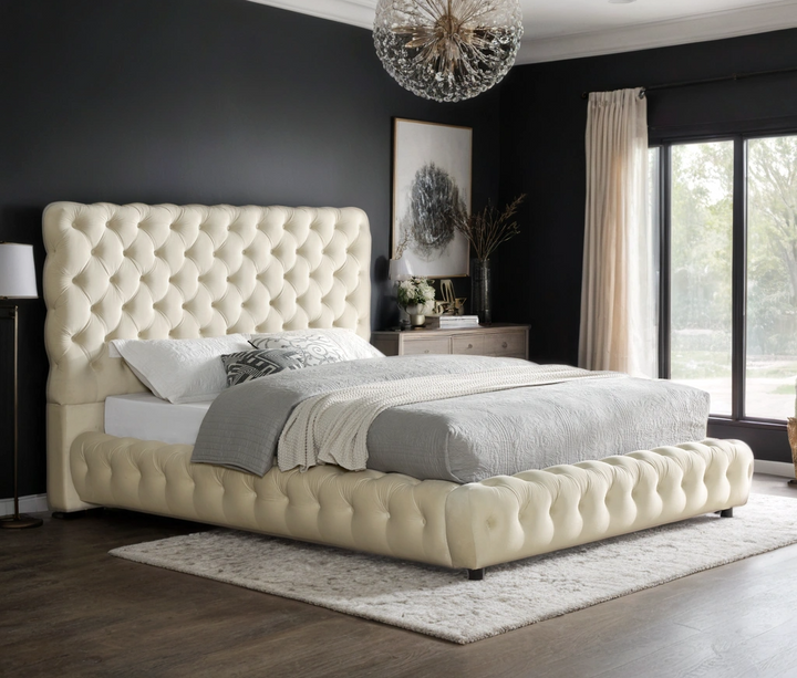 Dream Beige Platform Bed - Queen, King (ETA 9/15)
