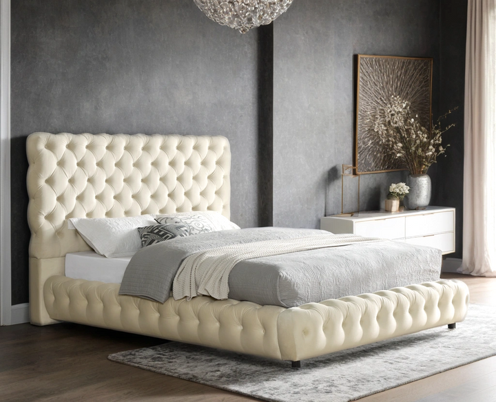 Dream Beige Platform Bed - Queen, King (ETA 9/15)