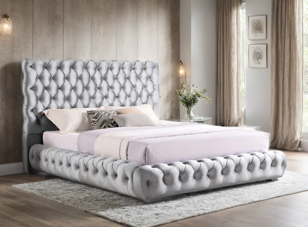 Dream Gray Platform Bed - Queen, King (ETA 9/15)