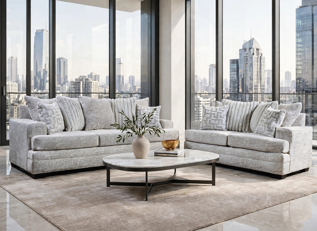 2675-05 Oyster Sofa &amp; Loveseat Set