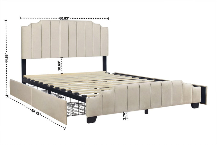HH975 Platform Bed - Queen (1 LEFT)