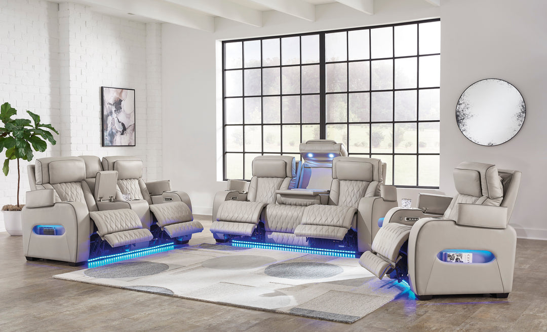 U271-05 Power 2PC or 3PC Reclining Set (Genuine Leather + Air Massage)