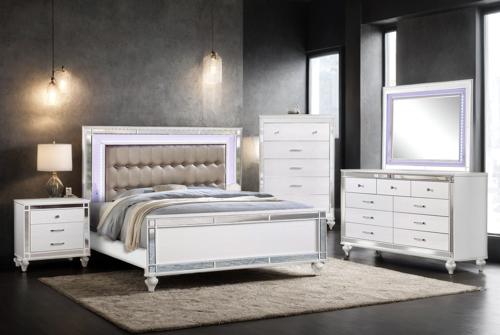 Blanca2 Black Bedroom Set Queen, King