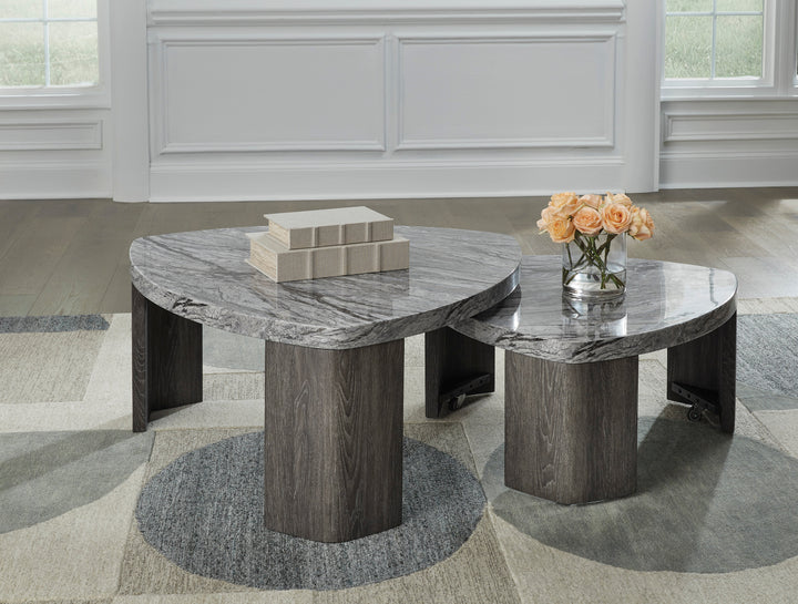 Ashley T600-0 - Stacked Cocktail Table