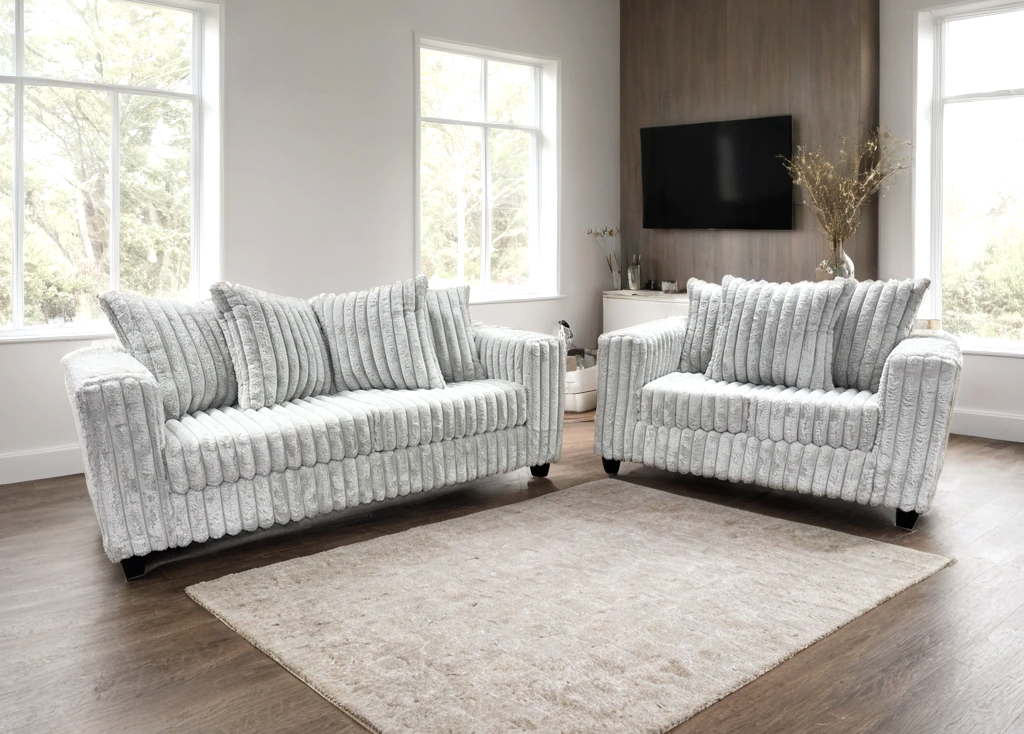 510 Gray - Sofa &amp; Loveseat Set