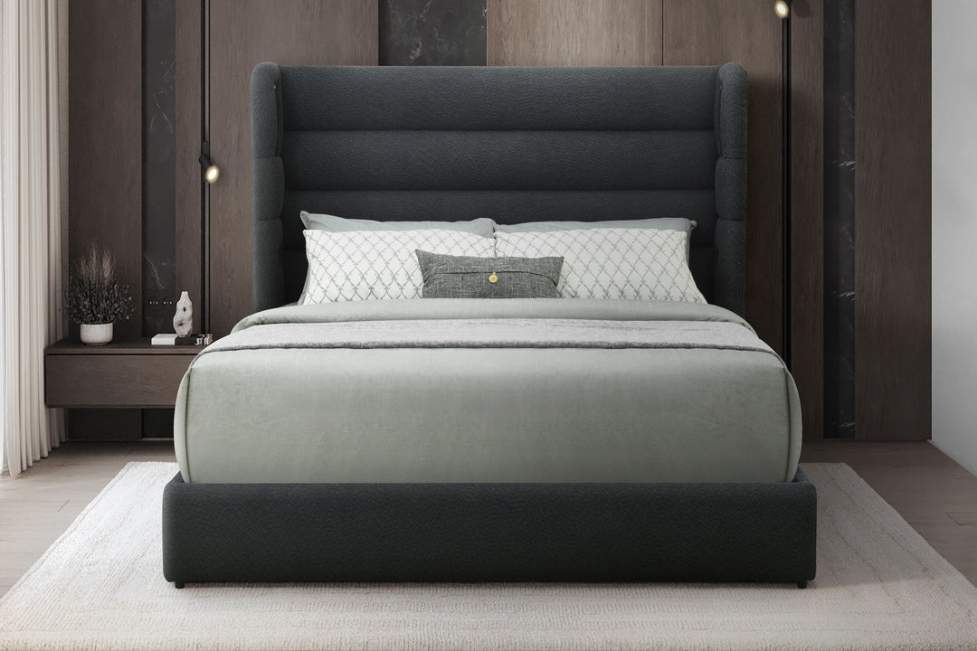 Hero Black Platform Bed (w/ Bluetooth Speaker) - Queen, King
