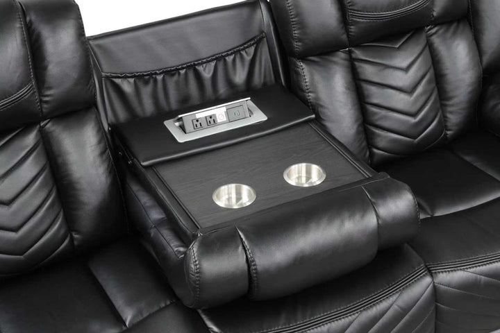 Ace Black - 3PC Reclining Set