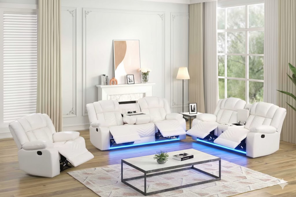 Ace White - 3PC Reclining Set