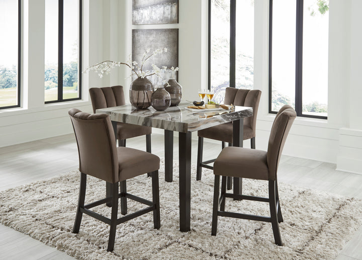Ashley D581-13 Pub Table &amp; 4 Chairs Set