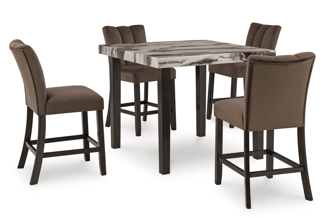 Ashley D581-13 Pub Table &amp; 4 Chairs Set