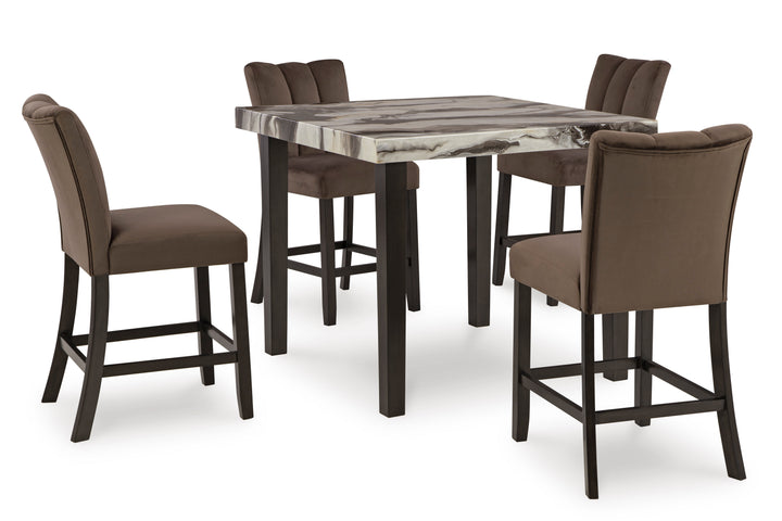 Ashley D581-13 Pub Table &amp; 4 Chairs Set
