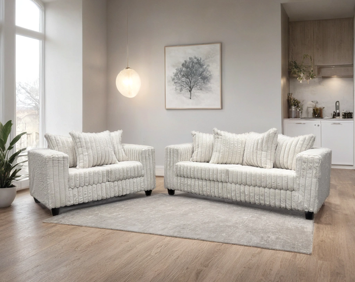 510 Cream - Sofa &amp; Loveseat Set