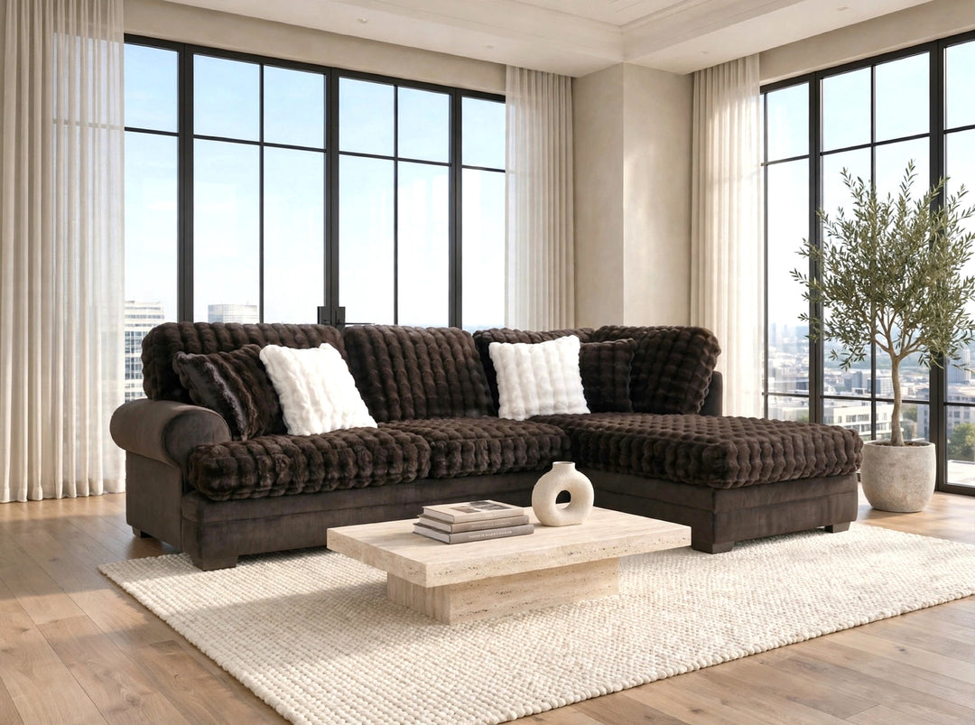 700 Kama Espresso Sectional  SUPER SALE