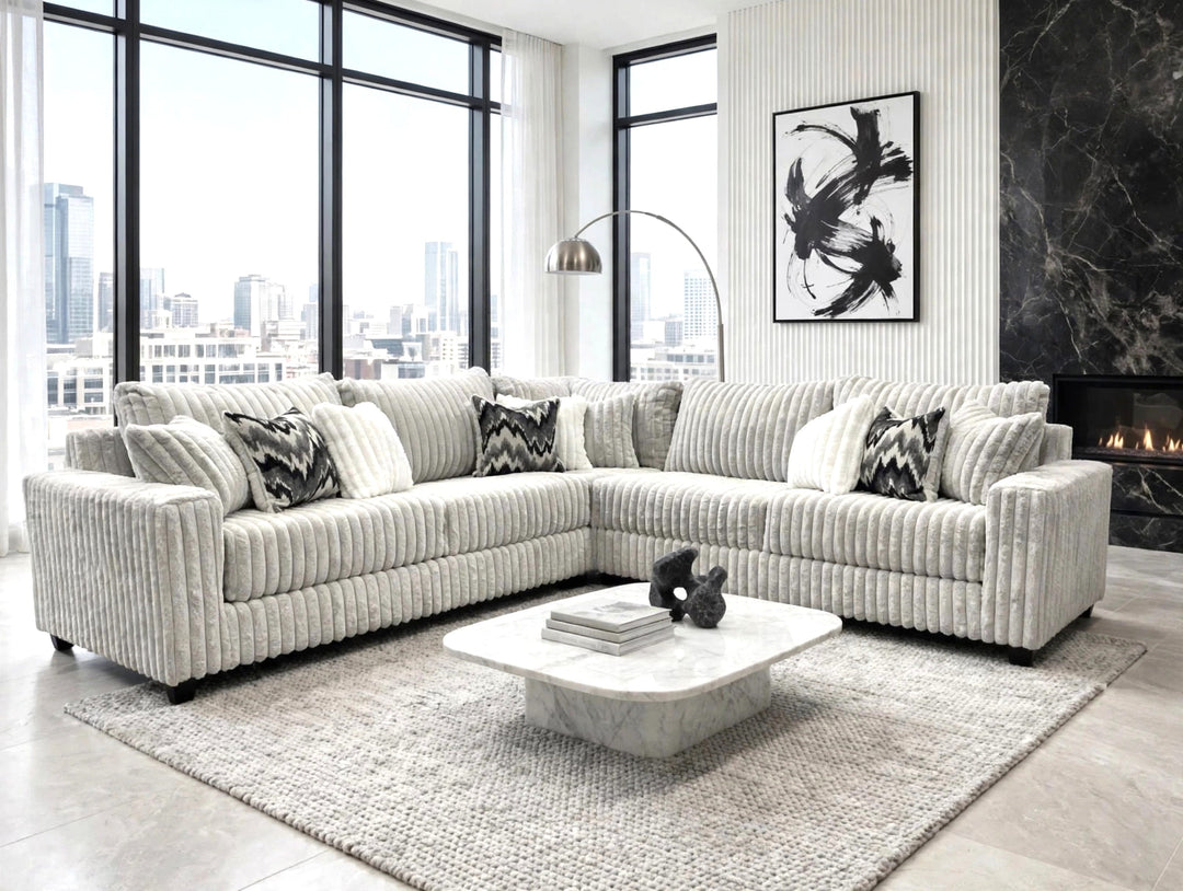 9600 Gray - Oversized Sectional