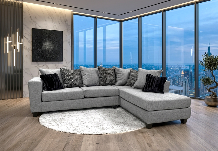 110 - Gunmetal Sectional ON SALE