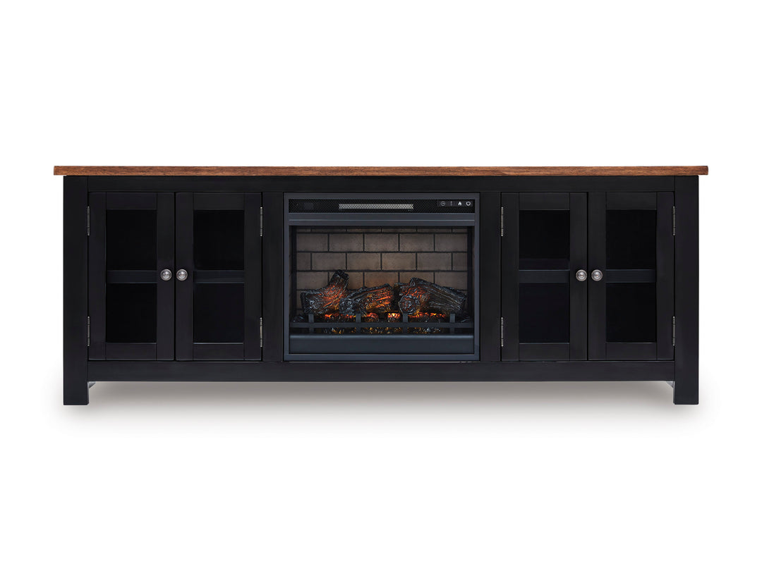 W664-68 - TV Stand w/Fireplace 75" L