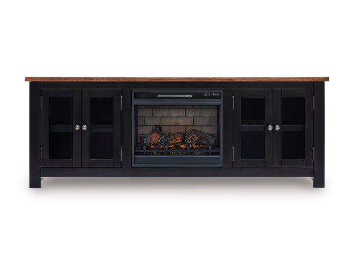W664-68 - TV Stand w/Fireplace 75" L