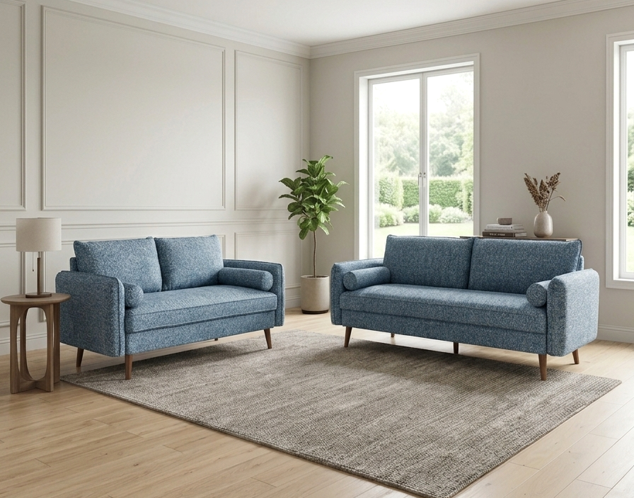 Vanti Blue - 2PC Living Room Set