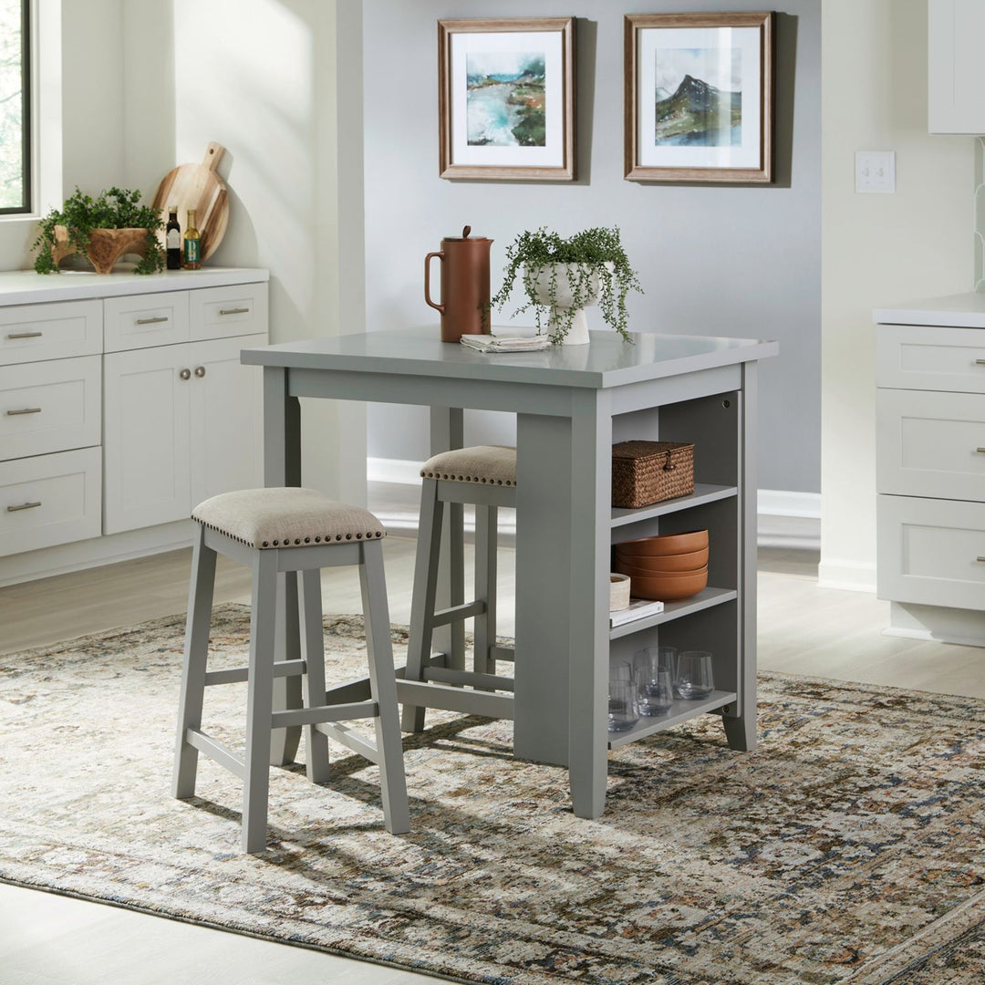 942 Grey 3PC - Table + 2 Chairs
