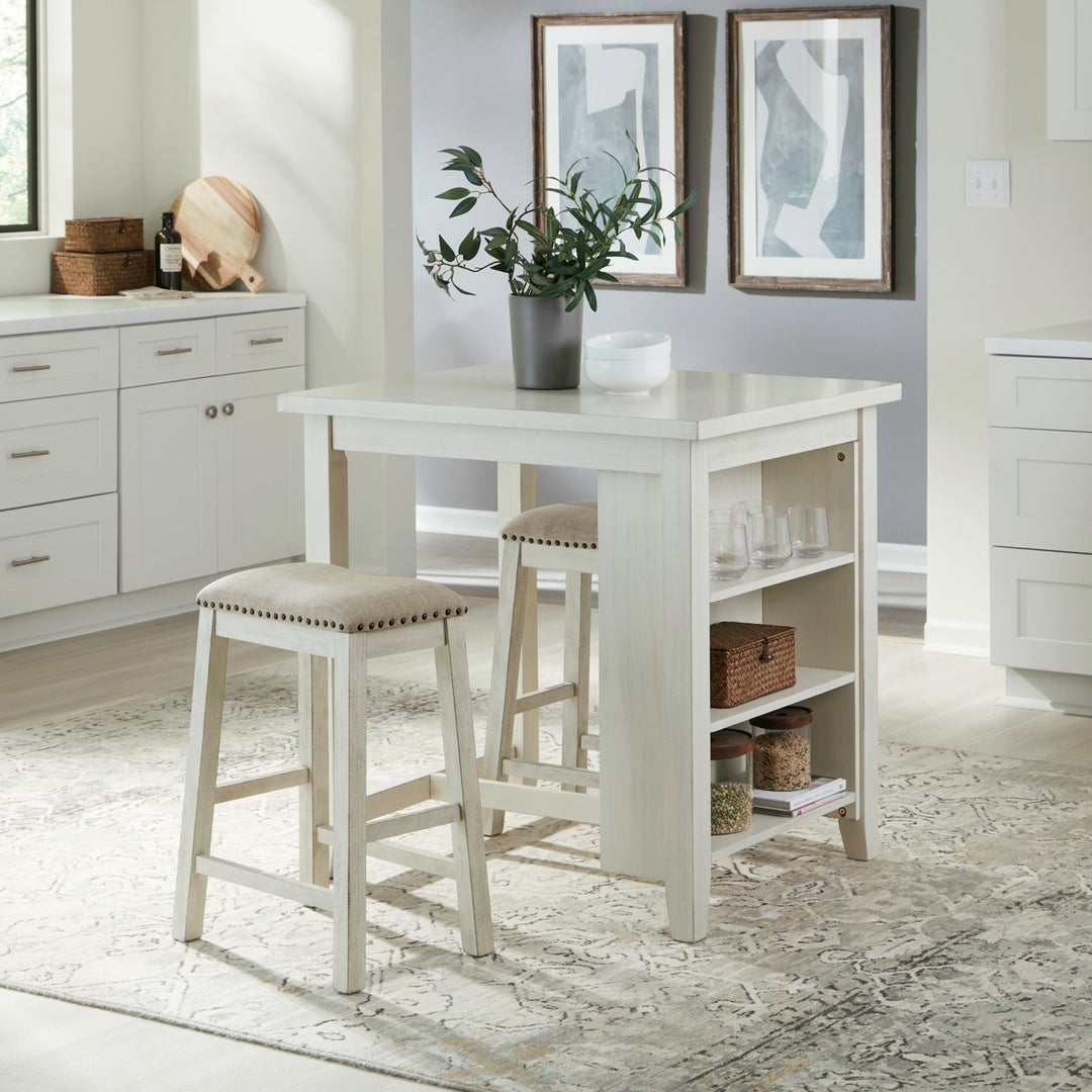 942 White 3PC - Table + 2 Chairs