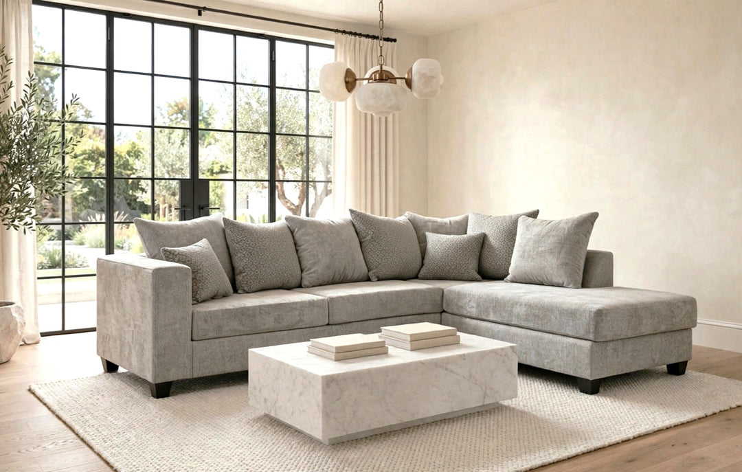 110 - Hudson Gray Sectional ON SALE