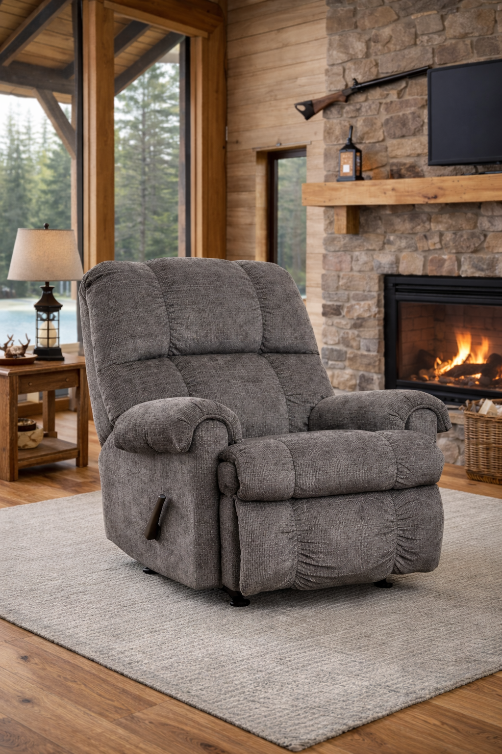 Washington 9010 Gray - Rocker Recliner