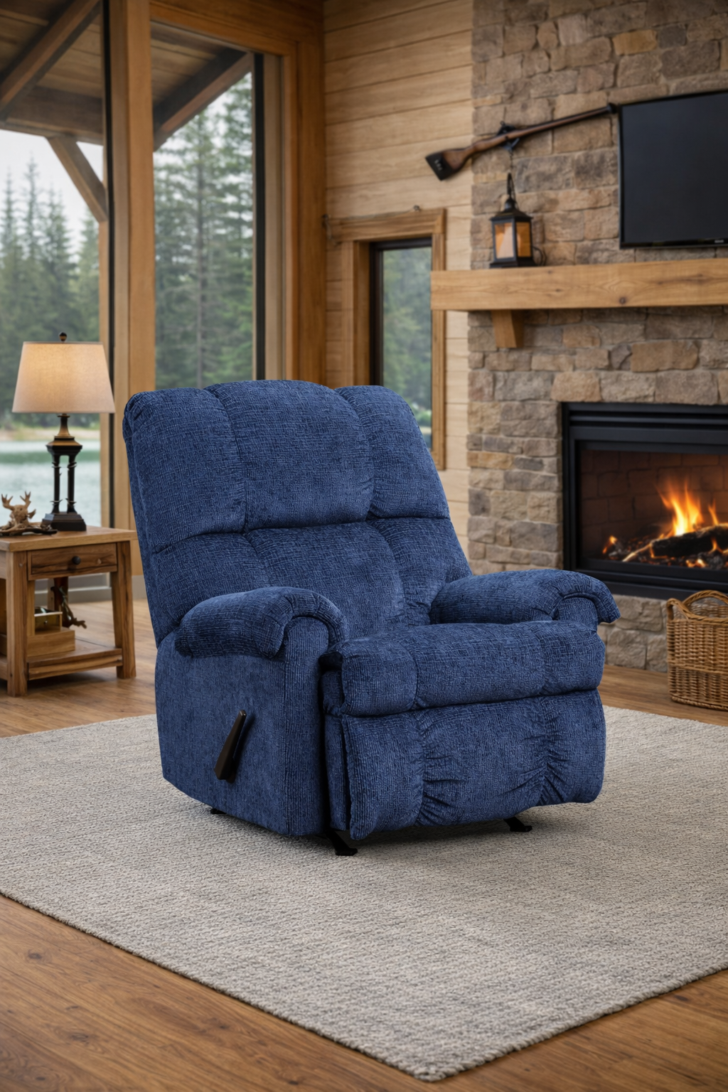 Washington 9010 Navy - Rocker Recliner