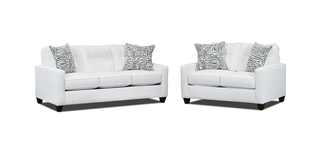 710 Cream Sofa &amp; Loveseat Set