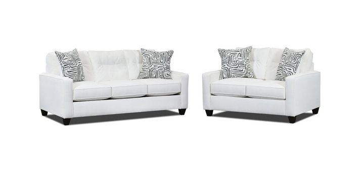 710 Cream Sofa &amp; Loveseat Set