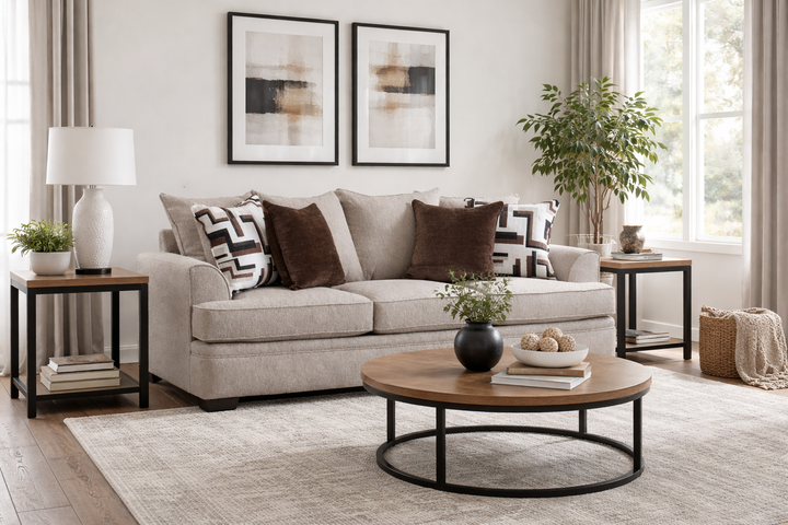 100 Coffee Sofa &amp; Loveseat Set