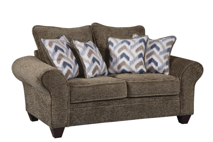 Behold 1000 Chocolate Sofa &amp; Loveseat Set (OVERSIZED)