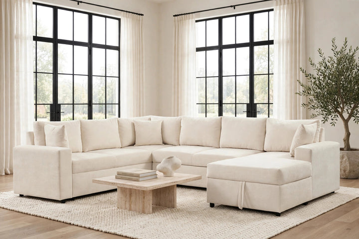 Forever2Sand Sectional With Pull-Out Bed