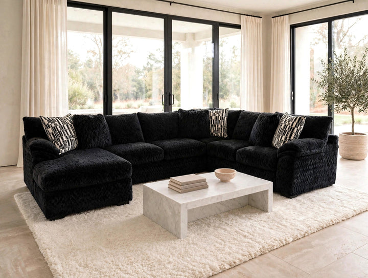 7808 Zig Onyx Reversible Sectional