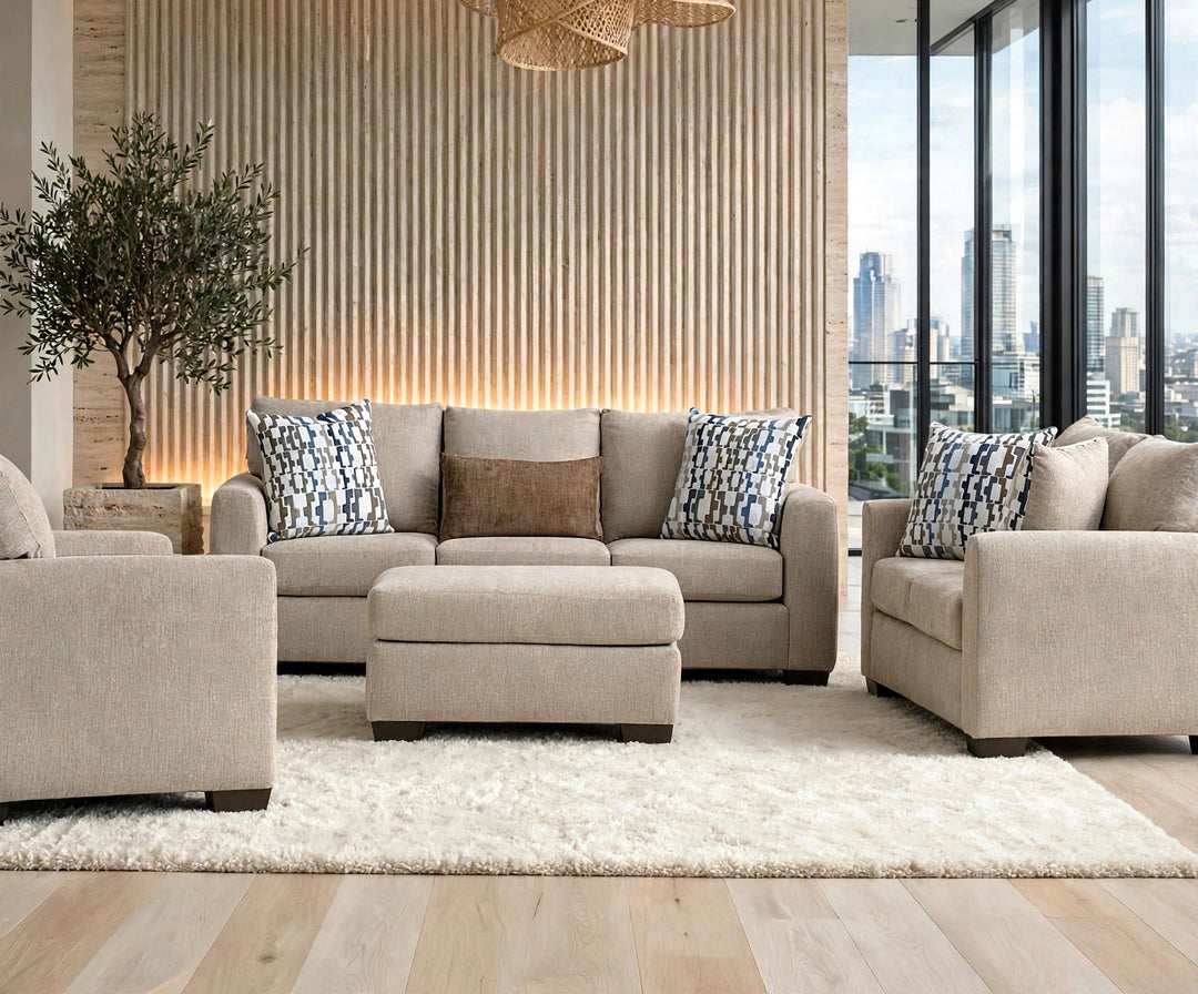 Behold 2275 - Sofa &amp; Loveseat Set (Parchment)
